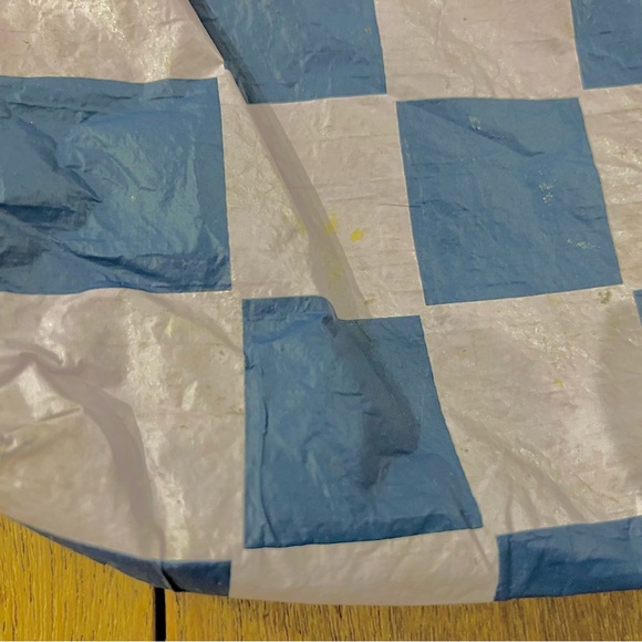 ALOHA Collection Checkered Pouch with Neon Trim; New But Has Flaws From Storage - Picture 11 of 13